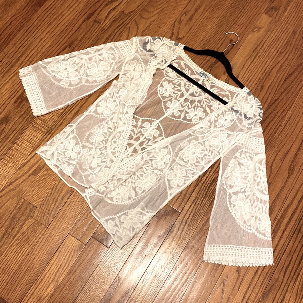 Floral Lace Cover Up